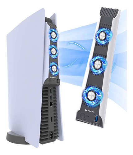 Ventilador De Enfriamiento Para Consola Compatible Con Ps5 Dehuka