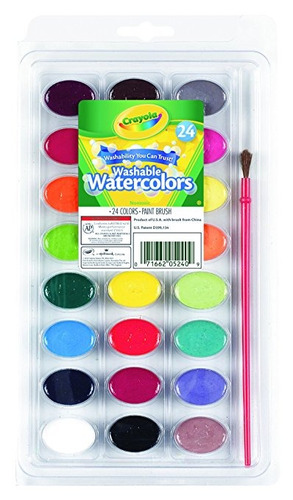 Crayola 24 Ct Lavables Acuarelas