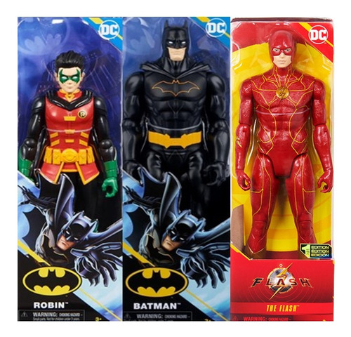 Robin Batman Y Flash Figuras De Accion Super Oferta