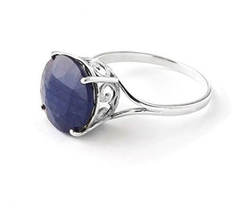 Anillos - Gg 9.5 Carat 925 Sterling Silver Ring With Natural