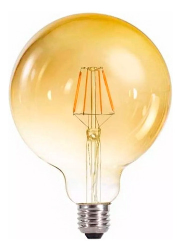 Lampara Led Globo Vintage G125 Filamento 6w Golden Candil