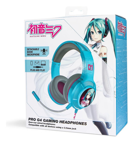 Headset Hatsune Miku Pro G4 Gaming Otl Alámbrico