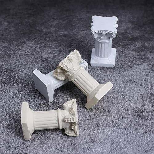 Columnas Griegas Mini, Decoración Resina Vintage Para Fotogr