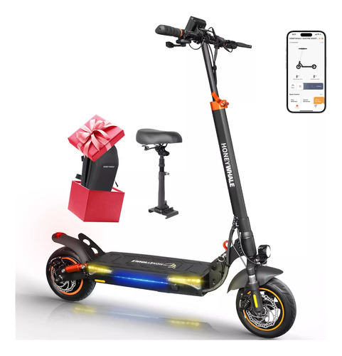 Honeywhale T4a Patinete Elétrico Motor 750w Velocidade 45 Km/h-max 35km De Autonomia Scooter Dobrável Com App Bluetooth Honey Whale