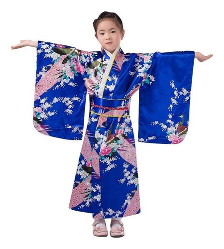 Ropa For Niños Bata Kimono Tradicional Japonesa For Niñas