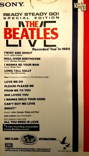 The Beatles Vhs ''live Beatles'' Special Edition (1985-usa