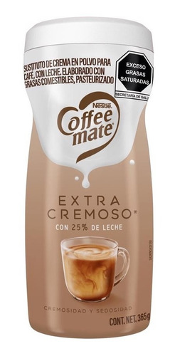 Sustituto De Crema En Polvo Coffee Mate Extra Cremoso 365 G 