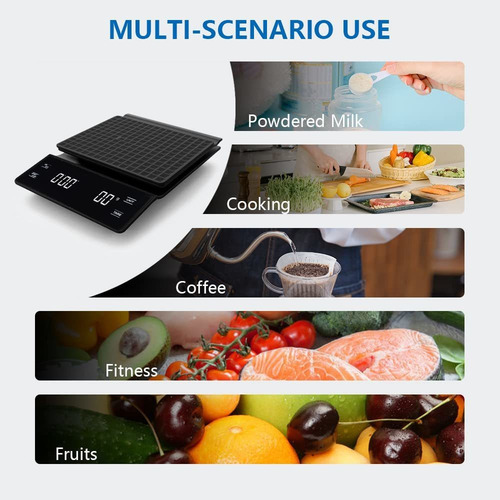 Balanza De Café Barista Timer Y