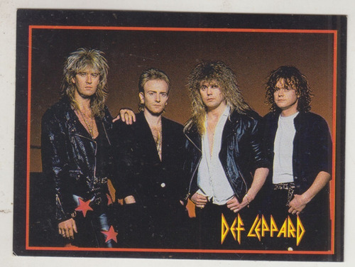 1994 Tarjeta Rock Cards Banda Def Leppard Unica Argentina