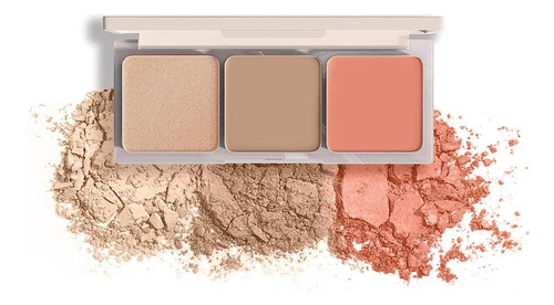 Amiir Trio Contour - Paleta De Maquillaje En Polvo, Colorete