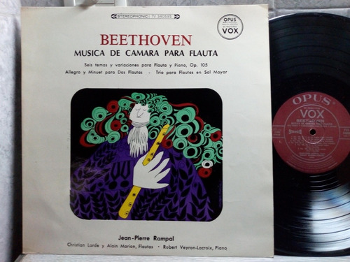 Jean Pierre Rampal Beethoven Música Para Flauta Lp Vinilo Ex