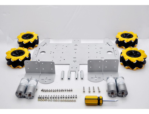 4wd Cuatro Ruedas Motrices De Metal Robot Inteligente Chasis