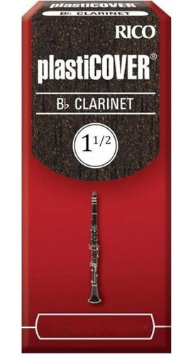 Palheta Plasticover Clarinet Nº 1,5 Caixa Com 5 Unidades 