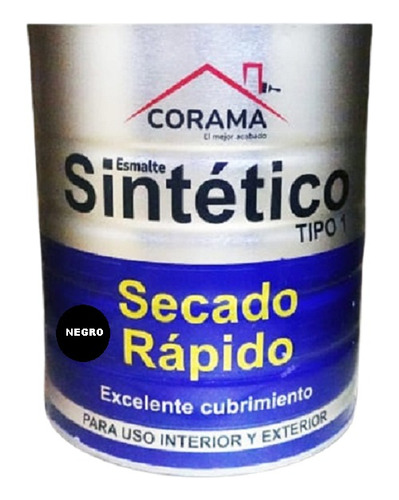 Pintura Sint Esmalte Negro 1/4 - L a $25650