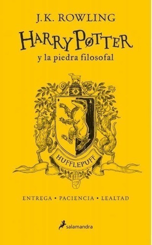 Libro - Harry Potter Y La Piedra Filosofal. Hufflepuff - Row