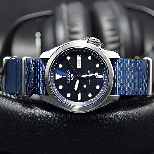 Reloj Automático De Acero Inoxidable Para Hombre Seiko Con C