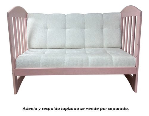 Cuna Convertible Multifuncional De Madera Montessori Rosa