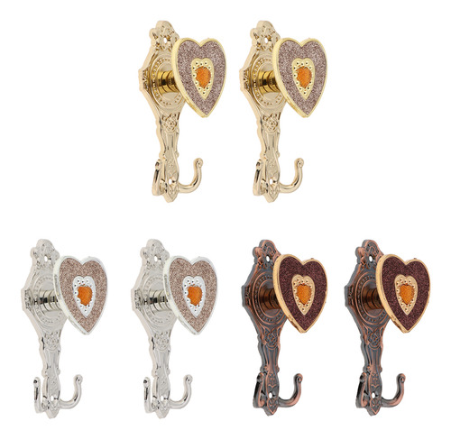 1 Par De Ganchos Para Cortina Holdback Gancho Para Pared
