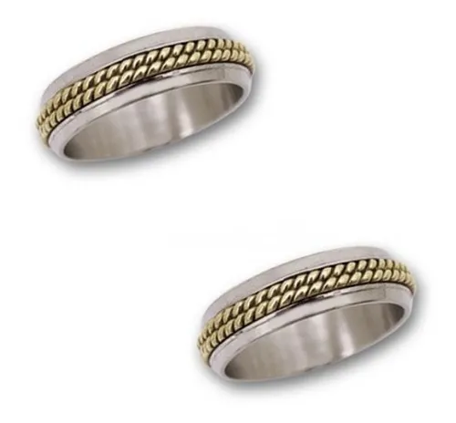 Alianzas Casamiento Oro Blanco 18k Cod 6731 Joyeria Esponda