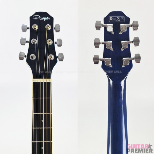 Imagen 8 de 10 de Guitarra Electroacustica Zurdo Premium Ecualizador Activo