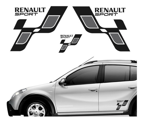 Kit Faixas Adesivos Renault Sandero Sport Imp175