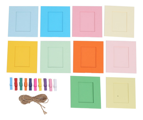 Molduras De Fotos De Papel Colorido De 3 Polegadas Para Pend