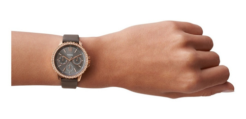 Imagen 5 de 10 de Reloj Mujer Fossil Izzy De Piel Análogo