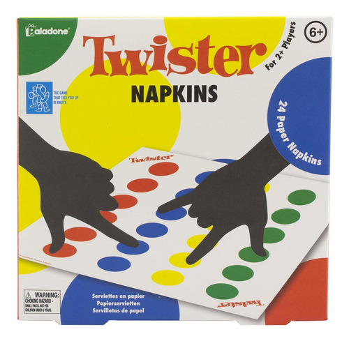 Twister Game Servilletas Juego De 24 Servilletas Con Spin