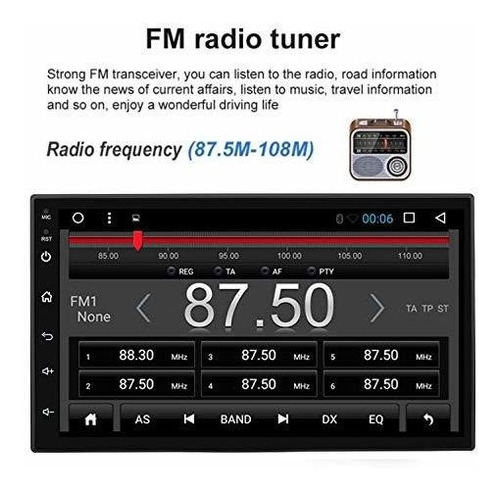 Binize Android 9.1 7 Hd Quad Core 2 Din Car Stereo Radio K1