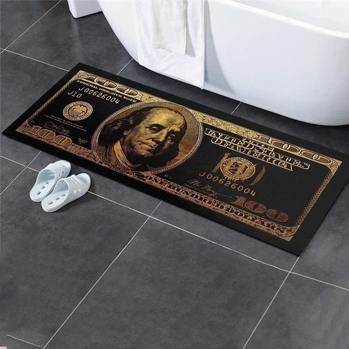 Juego De Alfombras De Cocina De 100 Billetes De Dólar