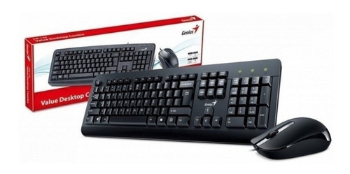 Combo Teclado + Mouse Genius Km-160 - Negro