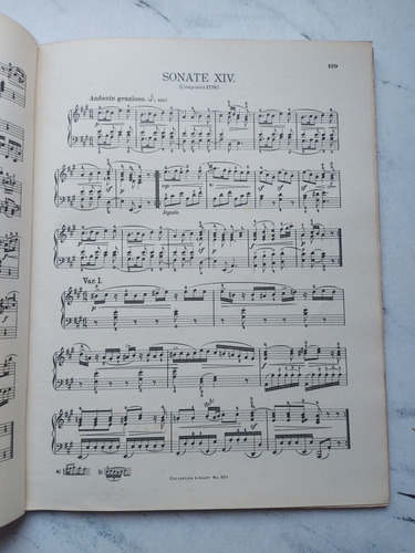 Imagen 5 de 8 de Antigua Partitura. Mozart Sonaten. Ian 087