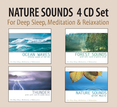 Cd: Set De 4 Cd De Nature Sounds Ocean Waves, Forest Sounds,