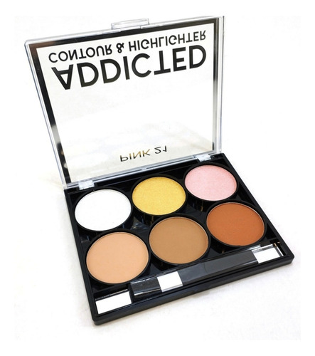 Maquillaje Iluminador Highlighter Contorno Addicted Pink 21