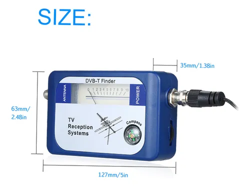 Medidor De Señal Satelital Dvb-t Con Brújula Tv