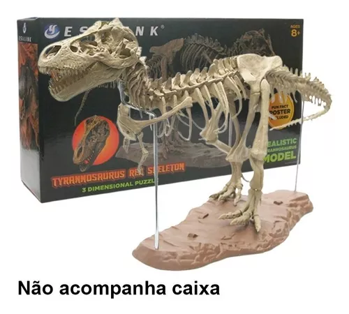 Esqueleto Dinossauro T-rex - ( quebra cabeça ) 60cm - Escorrega o Preço