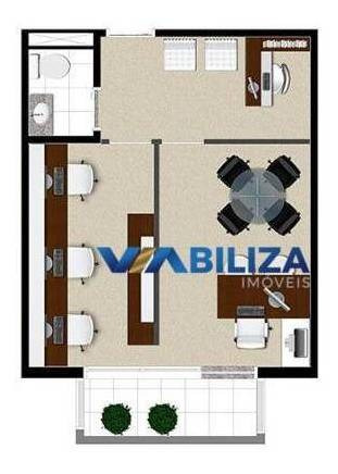 Sala Comercial 39,88m² Offices Nações Unidas - Santo Amaro - São Paulo. - Sa0122