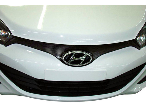 Aplique Adesivo Carbono Grade Frontal Hyundai Hb20 - Diadema