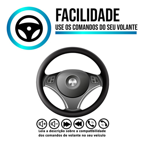Kit Multimidia Carplay 9pol Uno 15 16 17 18 19-21 + Camera