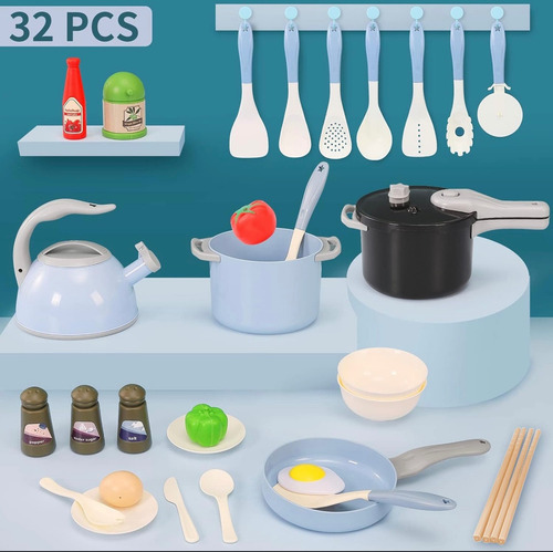 Juego De Cocina 32 Piezas/set De Juego De Cocinar /infantil