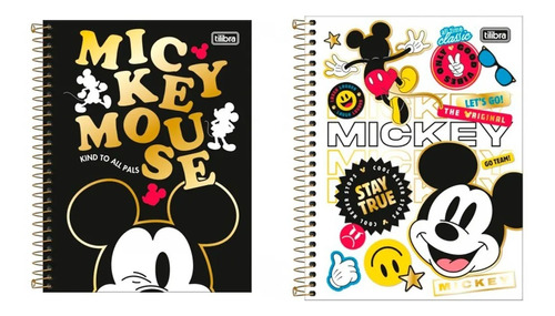 Cuaderno Tapa Dura Mickey Mouse 80 Hojas Rayada 1 Materia
