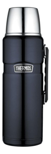 Termo De Acero 1.2lts Marca Thermos Ampolla De Acero Color Azul Marino