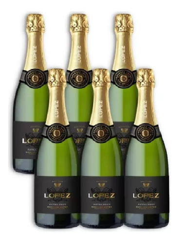 Caja Espumante Champagne Lopez Extra Brut X 6u - Vinariam