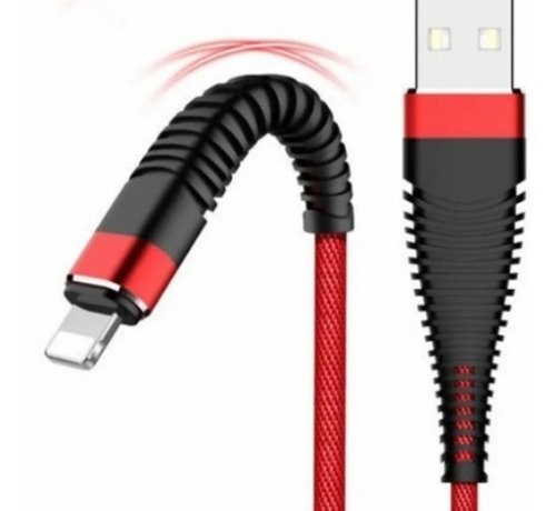 Cable Usb Lighting Para iPhone Color Rojo 2und