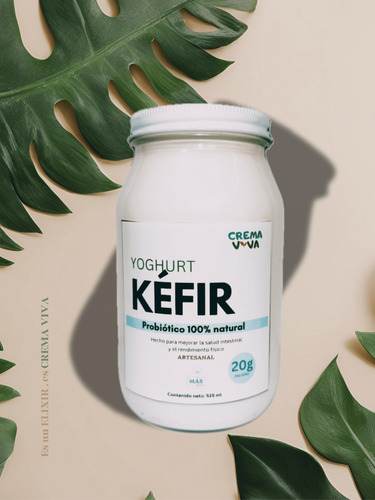 Kéfir Crema Viva 2 Packs + Regalo Contenedor Para Yoghurt