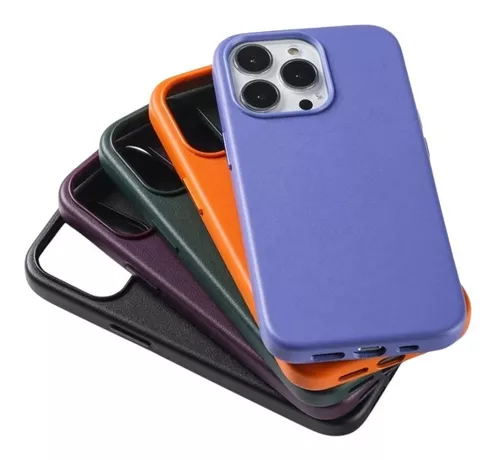 Funda de piel con Magsafe para iPhone 13/13pro/max, color cereza oscuro