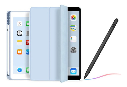 Funda Para iPad 7/8 Generación 10.2 Con Ranura Para Lápiz