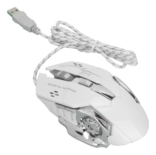 Mouse Usb Com Fio, Porta De 6 Botões, Para Jogos, Luminoso E