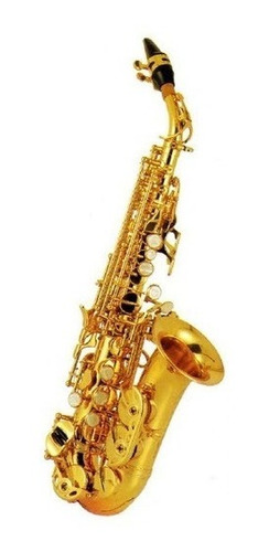 Silvertone Slsx001 Saxofon Soprano Curvo Laqueado Si Bemol 