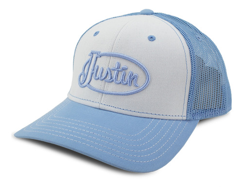 Gorra Visera Curva Justin Boots Original Color Azul